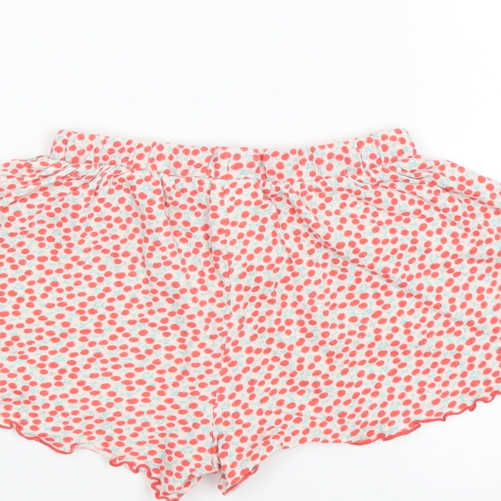 NEXT Girls Pink Solid Sleep Shorts Size 2-3 Years - cherry print