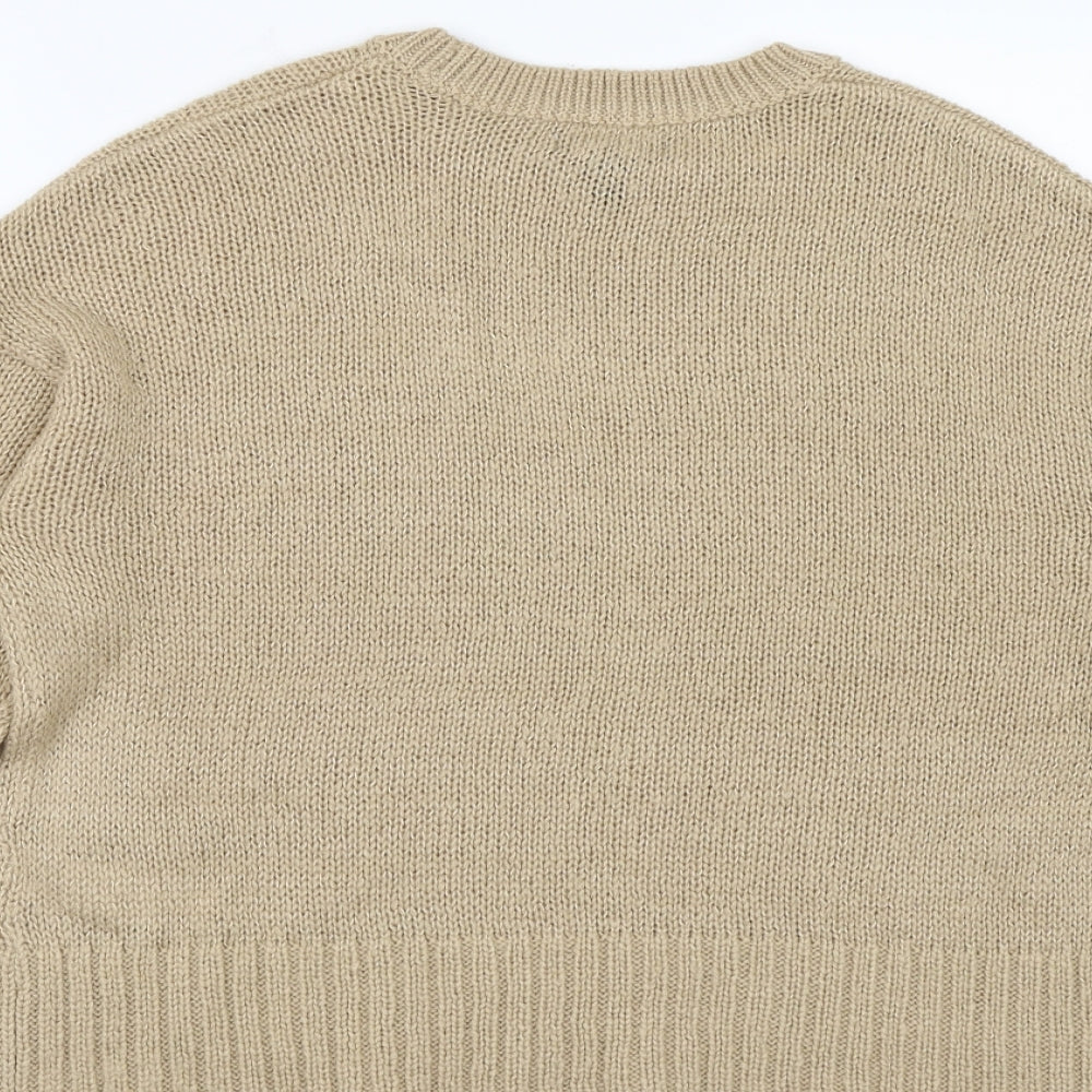 New Look Womens Beige Pullover Jumper Size S