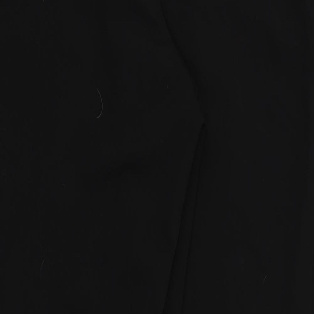 Preworn Womens Black Trousers Size 16 L26 in