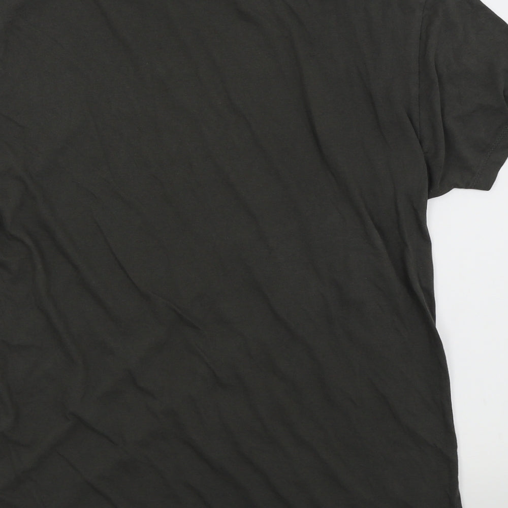 Cedar Wood State Mens Green T-Shirt Size L