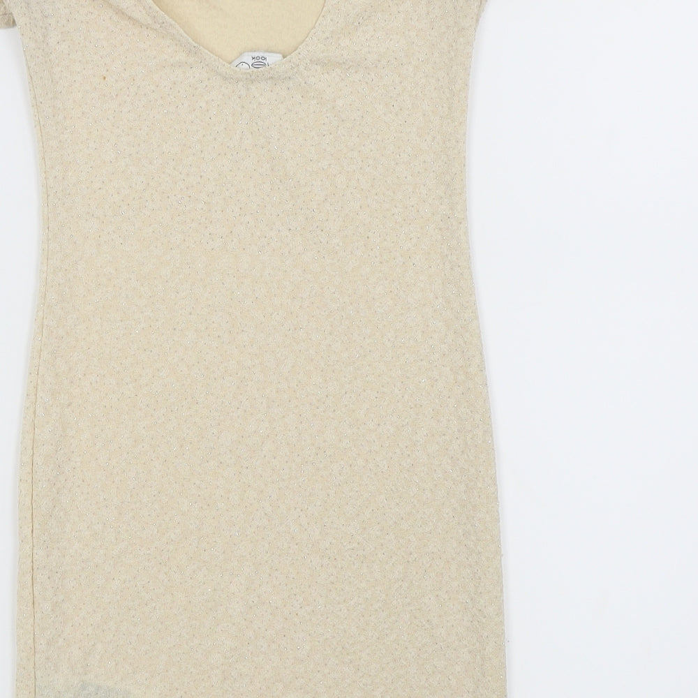 New Look Womens Beige Pencil Dress Size 14