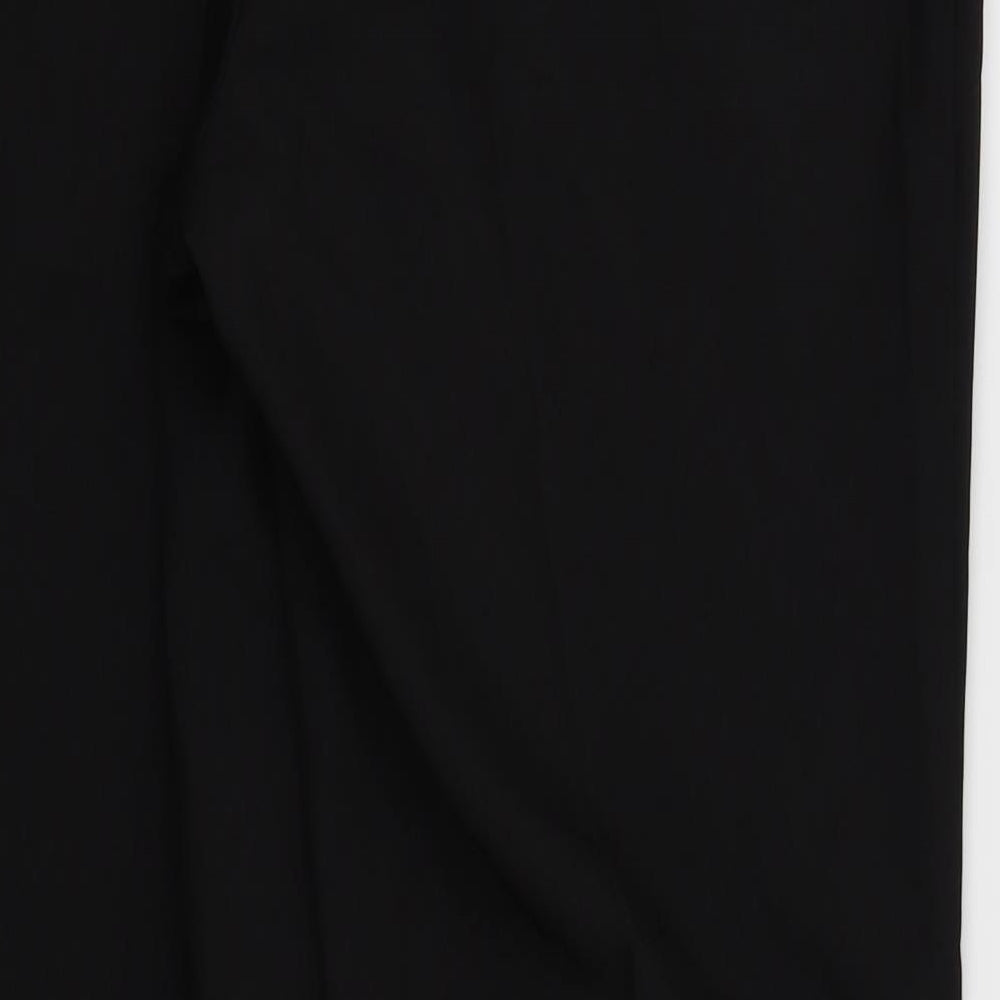 Papaya Womens Black Trousers Size 14 L27 in