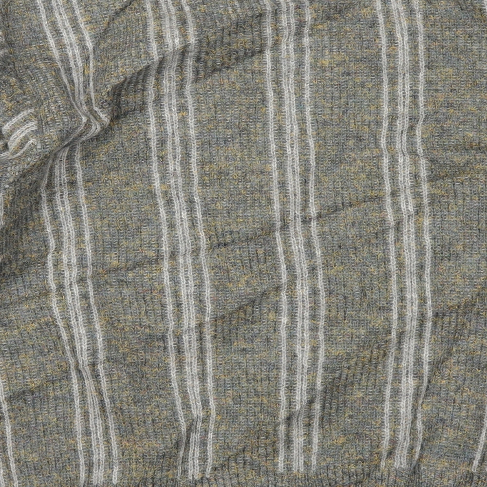 Strichschon Mens Grey Striped Pullover Jumper Size XL