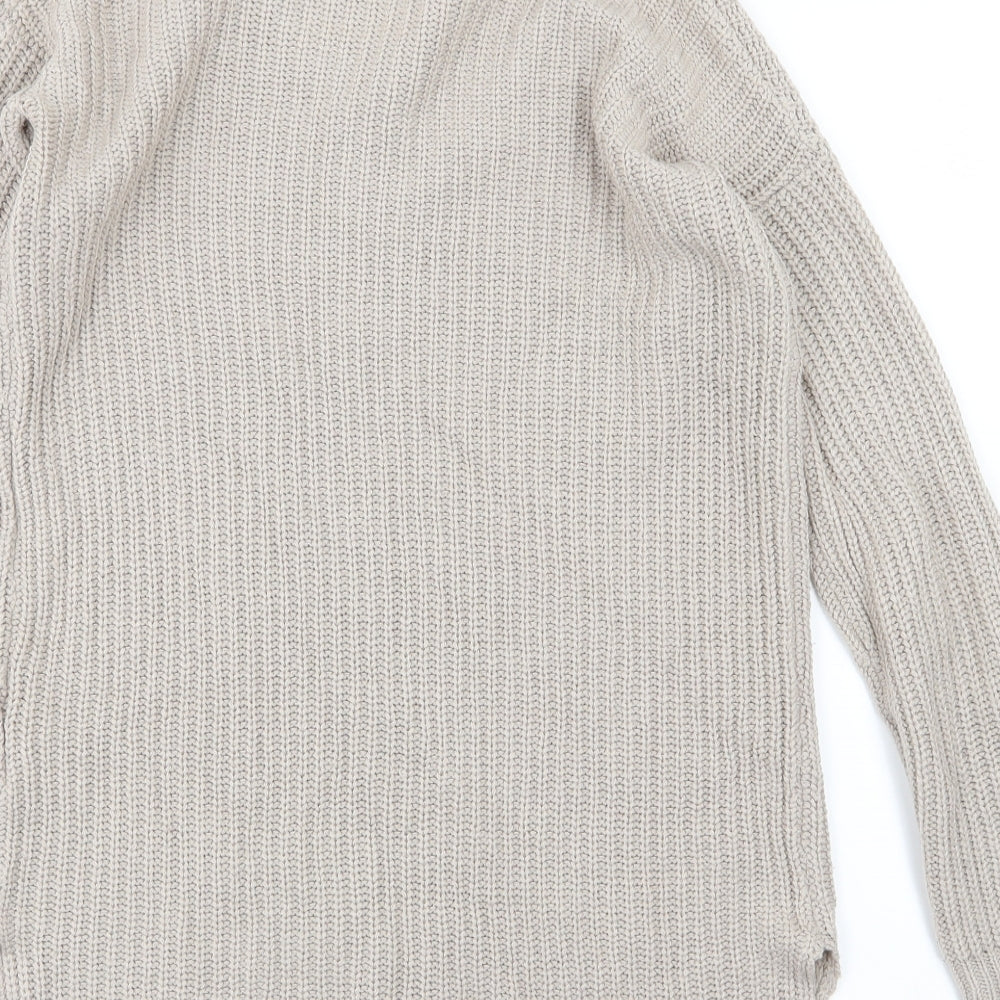 Select Womens Beige Knit Pullover Jumper Size 6