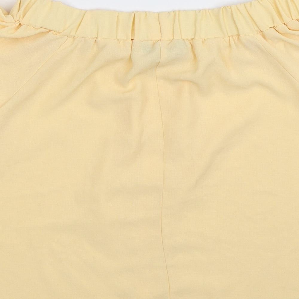 Select Womens Beige Basic Blouse Size 8