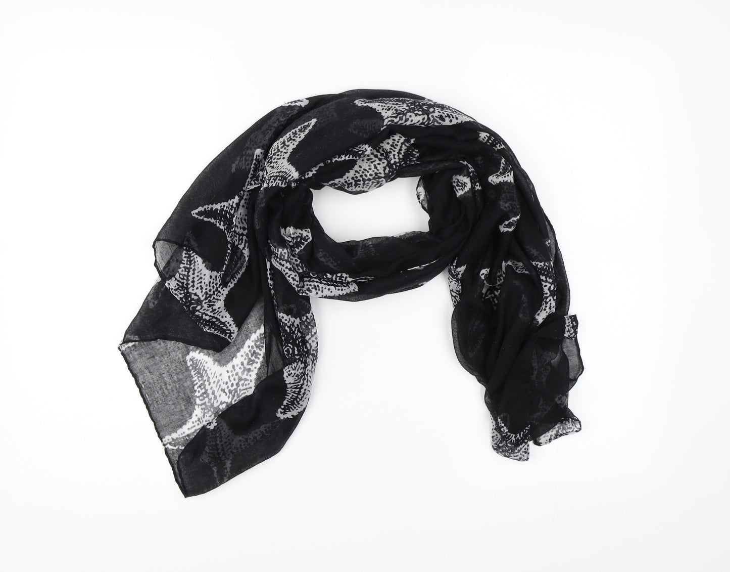 Preworn Womens Black Scarf