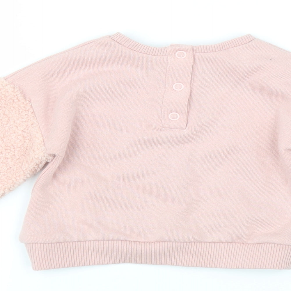 George Baby Pink Pullover Jumper Size 0-3 Months
