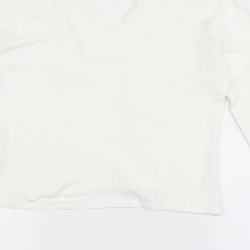 Wallis Womens White Pullover Jumper Size 14