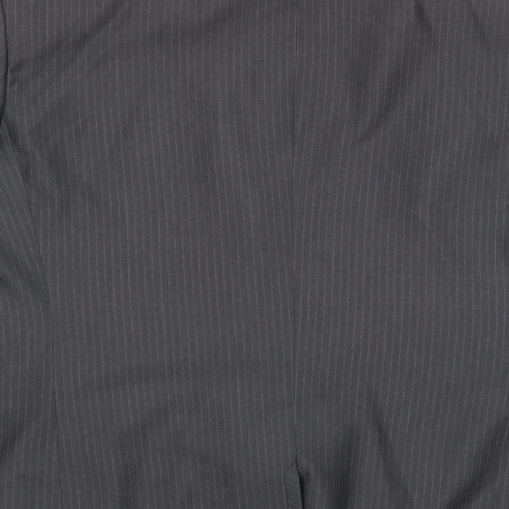 NEXT Mens Grey Striped Jacket Suit Jacket