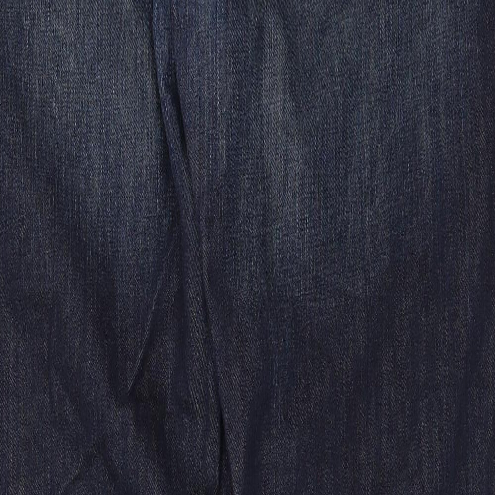 Henri Lloyd Mens Black Denim Straight Jeans Size 34 in L33 in