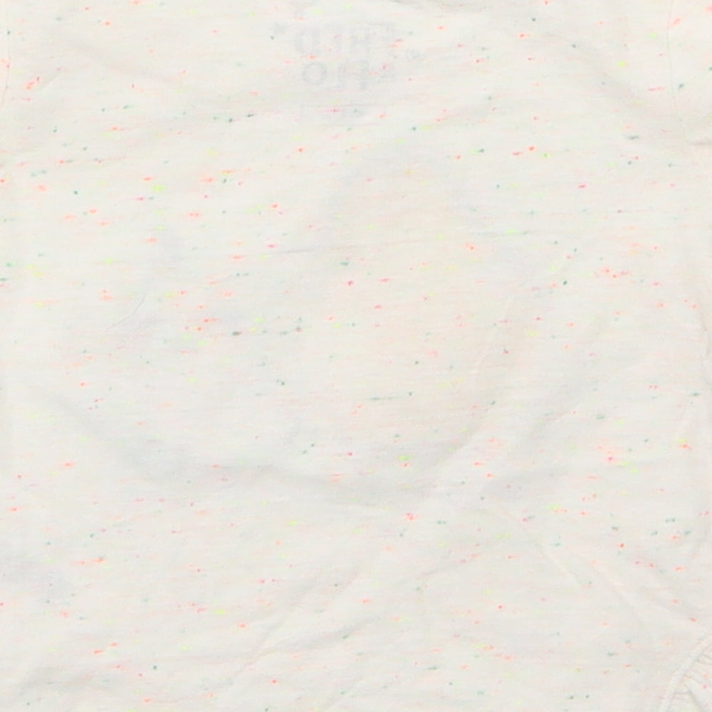 F&F Girls Ivory Basic T-Shirt Size 6-9 Months