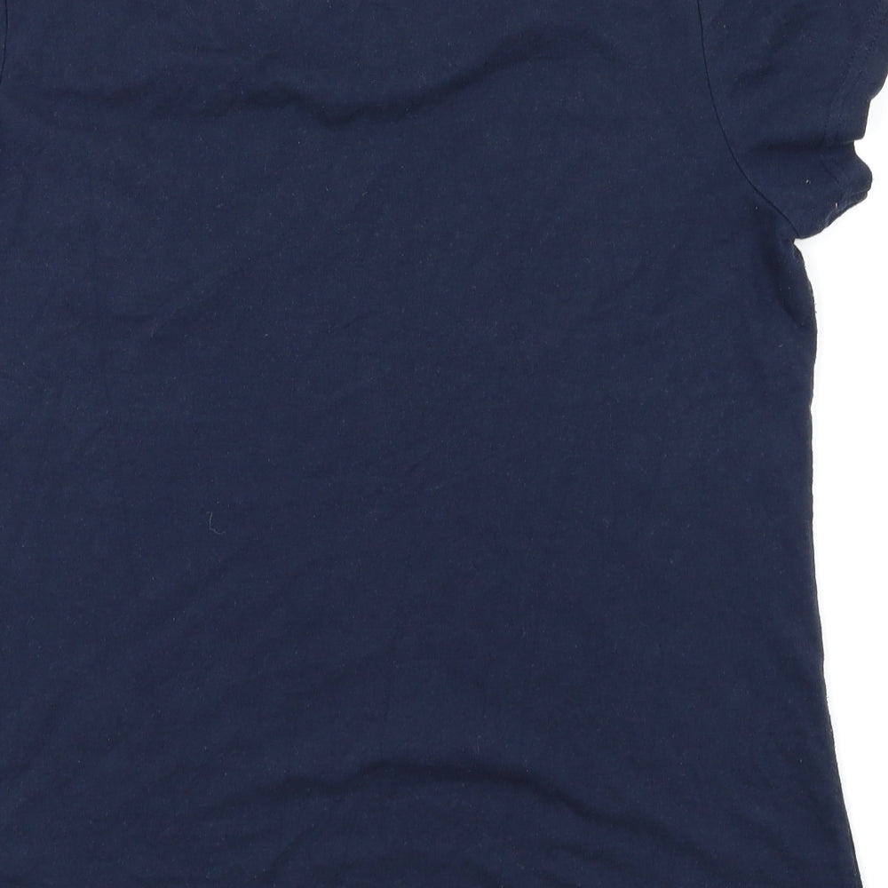 Jack Wills Womens Blue Basic T-Shirt Size 10