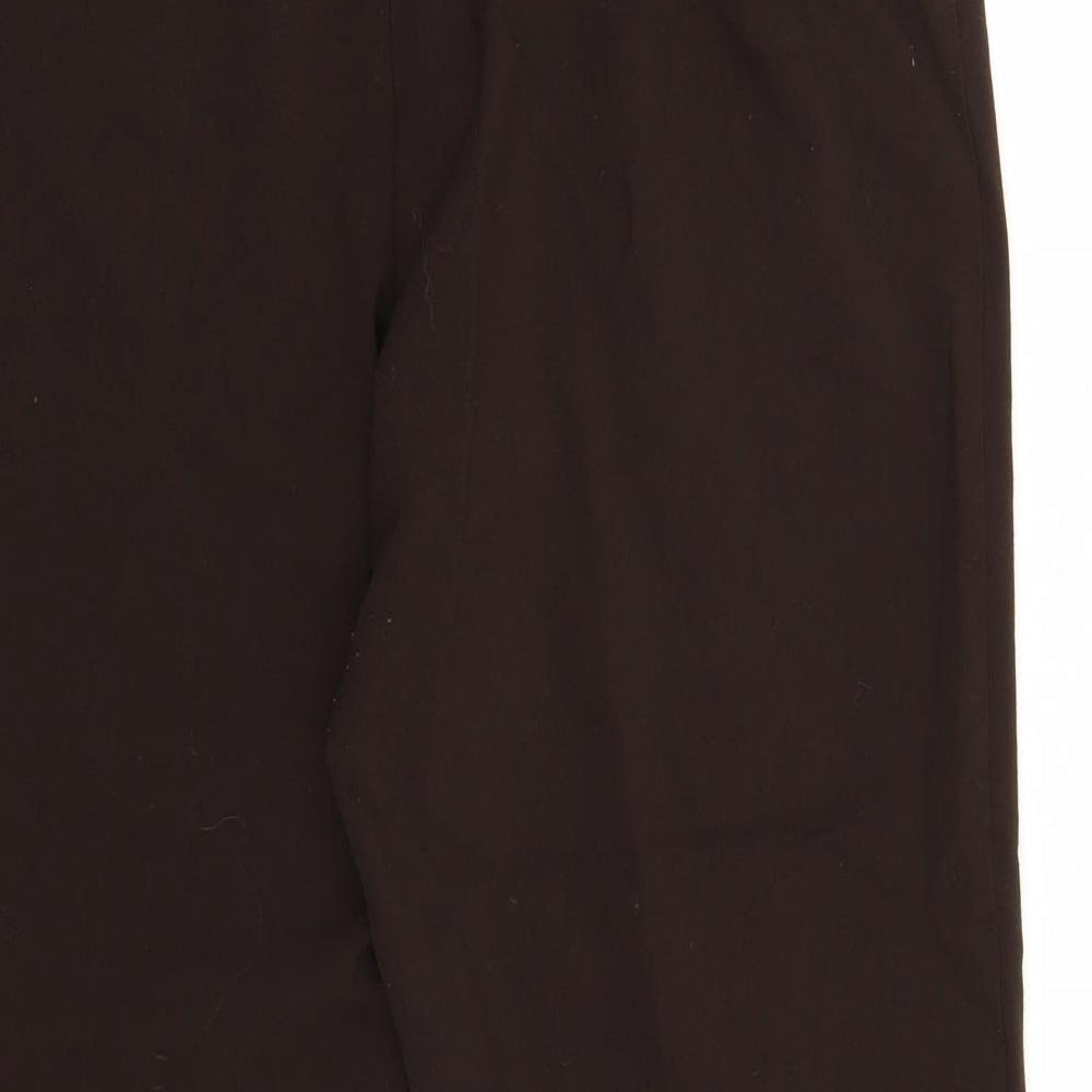 Isle Womens Brown Trousers Size 14 L28 in