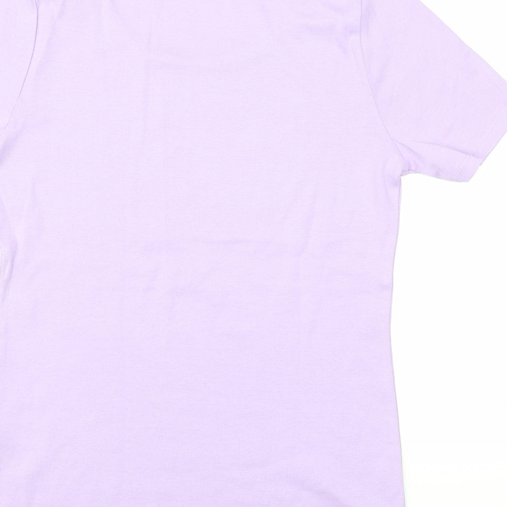 love tees Womens Purple Basic T-Shirt Size 10