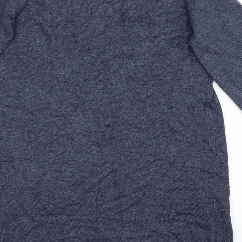M&S Womens Blue Jumper Dress Size 10