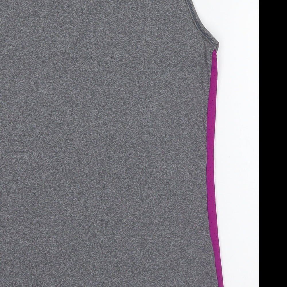 Jage Womens Grey Basic Tank Size M