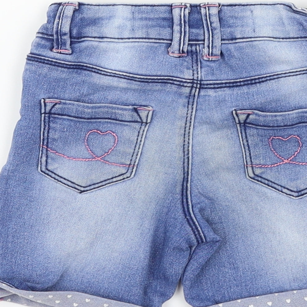 Denim co Girls Blue Denim Cropped Jeans Size 18-24 Months - shorts