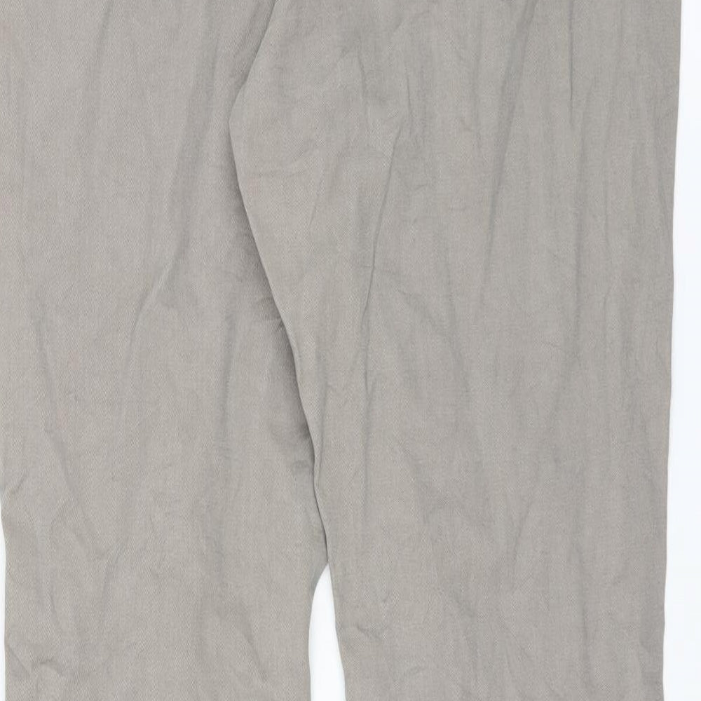 UpFashion Womens Grey Straight Jeans Size 10 L30 in