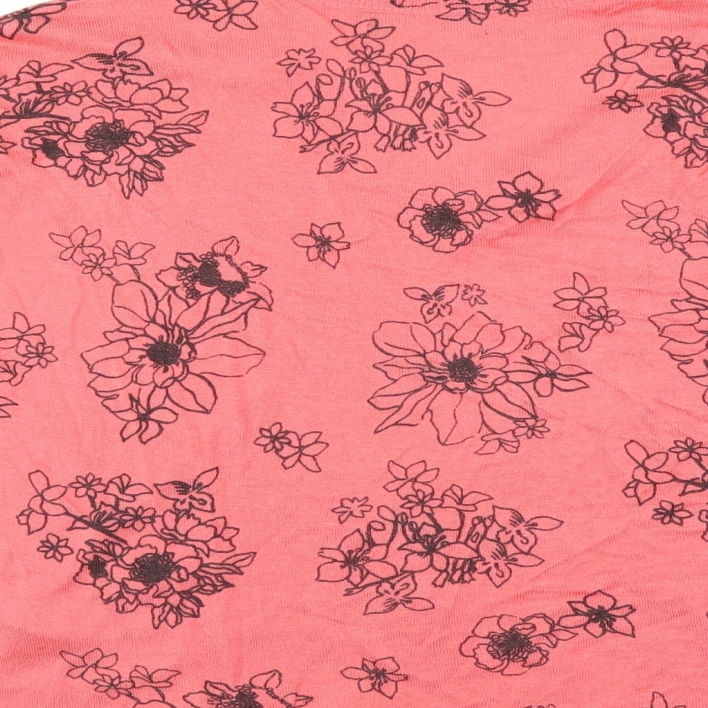 Marks and Spencer Womens Pink Floral Pullover Jumper Size M