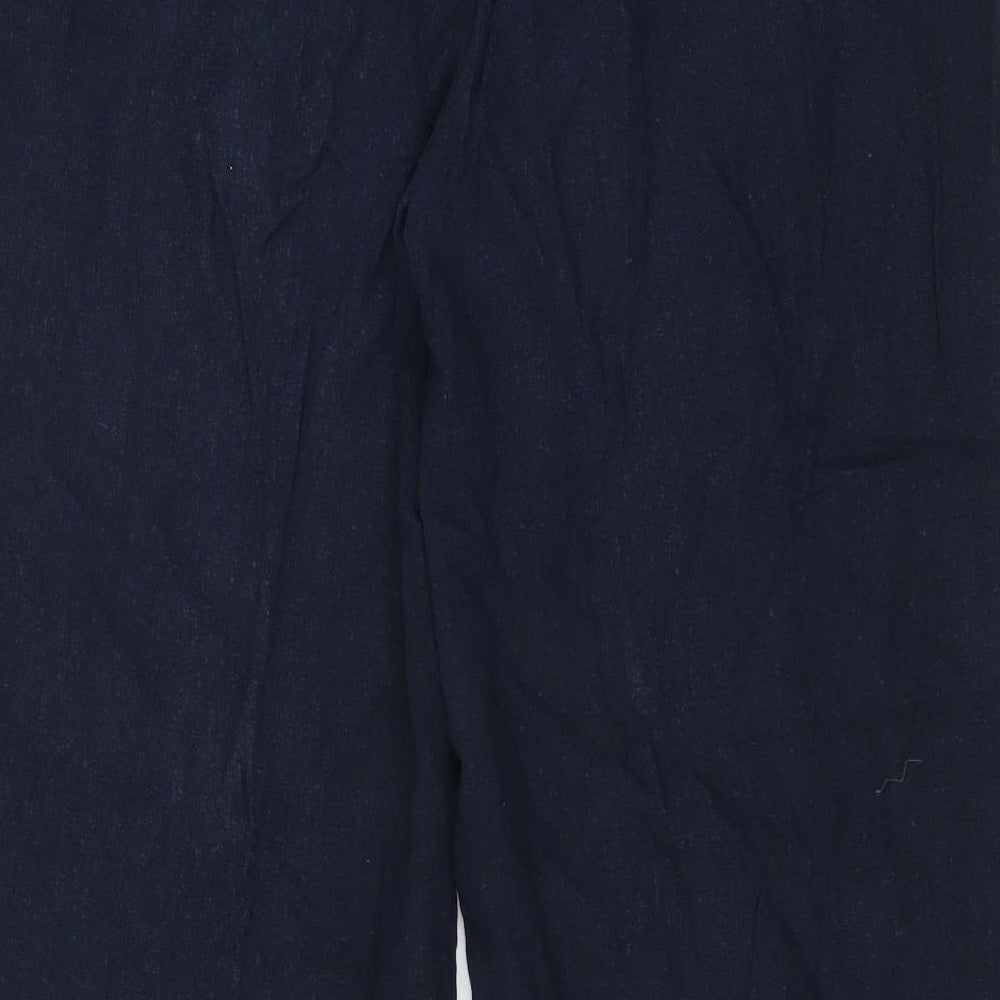 New Look Womens Blue Trousers Size 14 L28 in