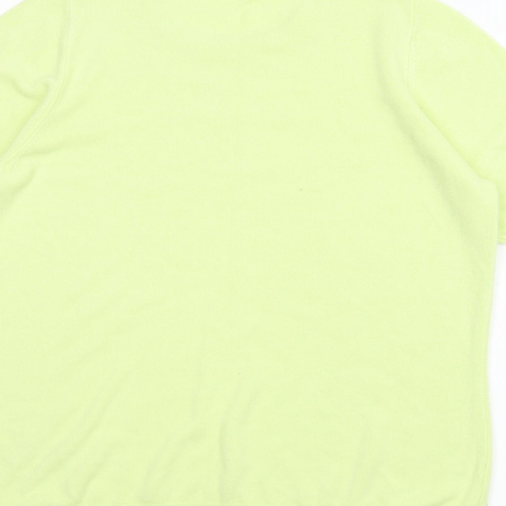 M&S Womens Yellow Pullover Jumper Size 16
