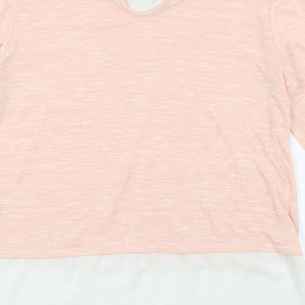 Primark Womens Pink Basic T-Shirt Size 6