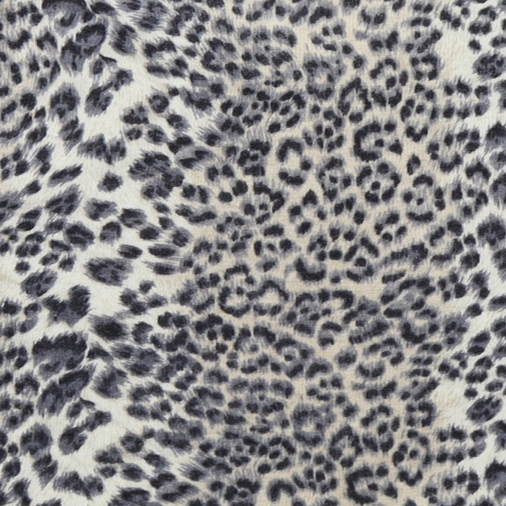 CC Womens Grey Animal Print Basic T-Shirt Size XL