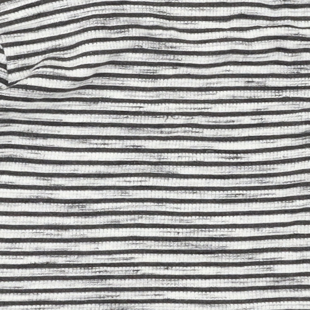 TU Boys Black Striped Basic T-Shirt Size 12-18 Months