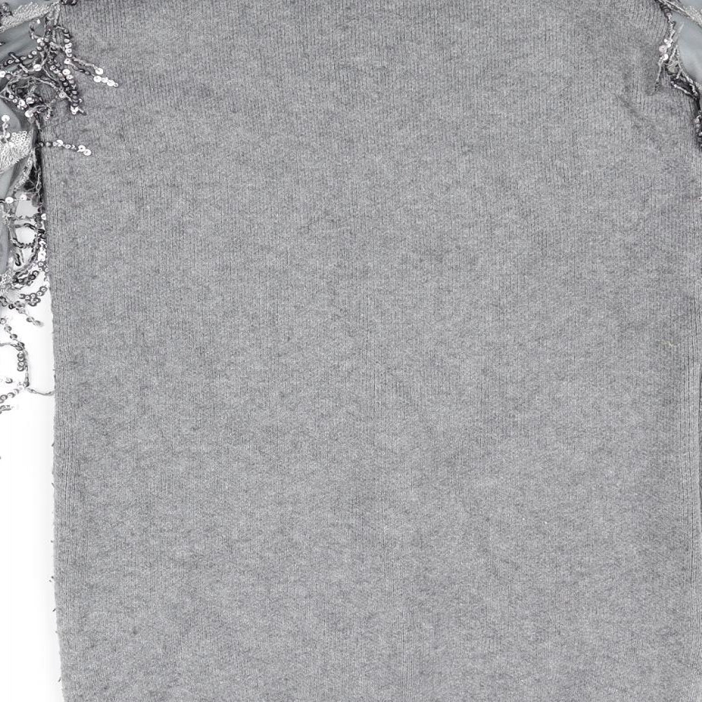 CAMERO ROSE Womens Grey A-Line Size S