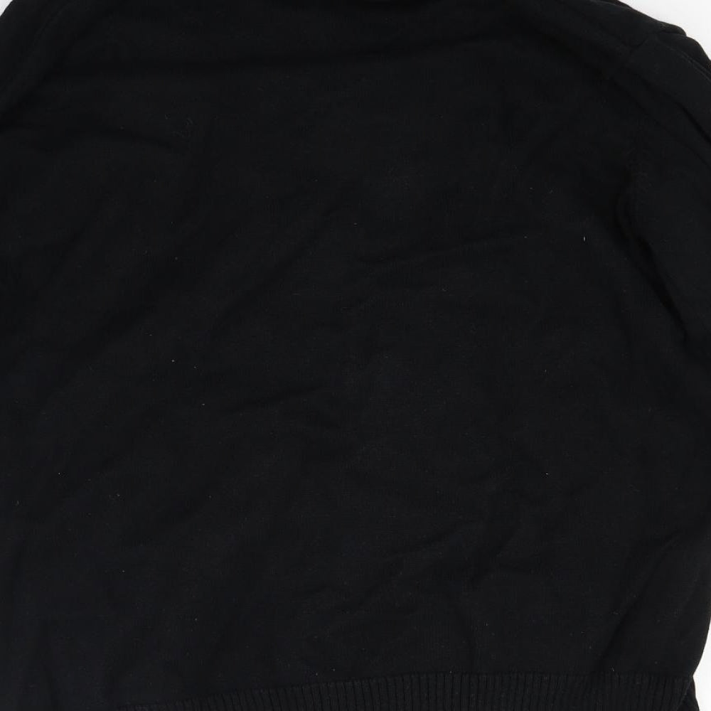 Ceader wood state Mens Black Knit Pullover Jumper Size L