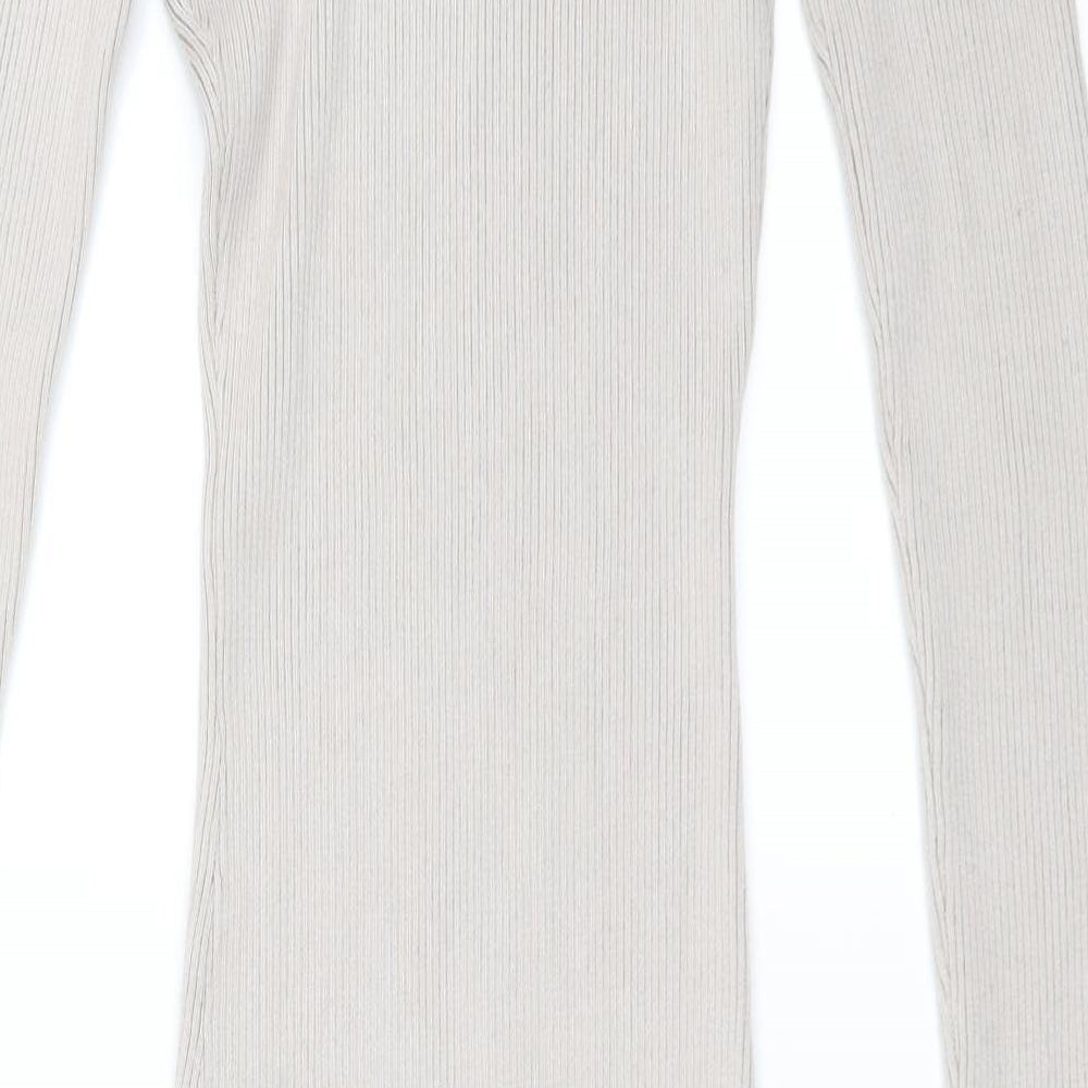 Missguided Womens Beige Bodycon Size 10