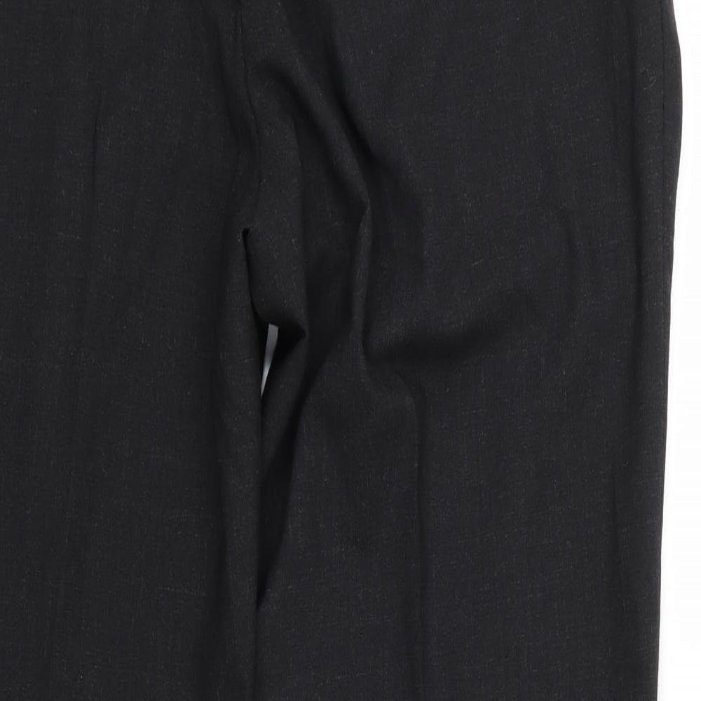 Marks and Spencer Mens Black Trousers Size 35 in L29 in