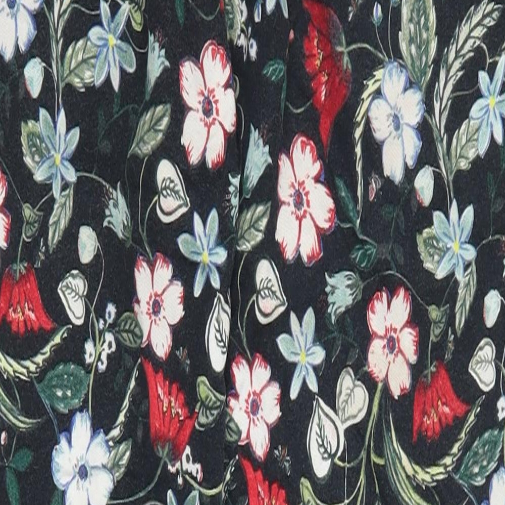 TU Womens Multicoloured Floral Trousers Size 8 L27 in