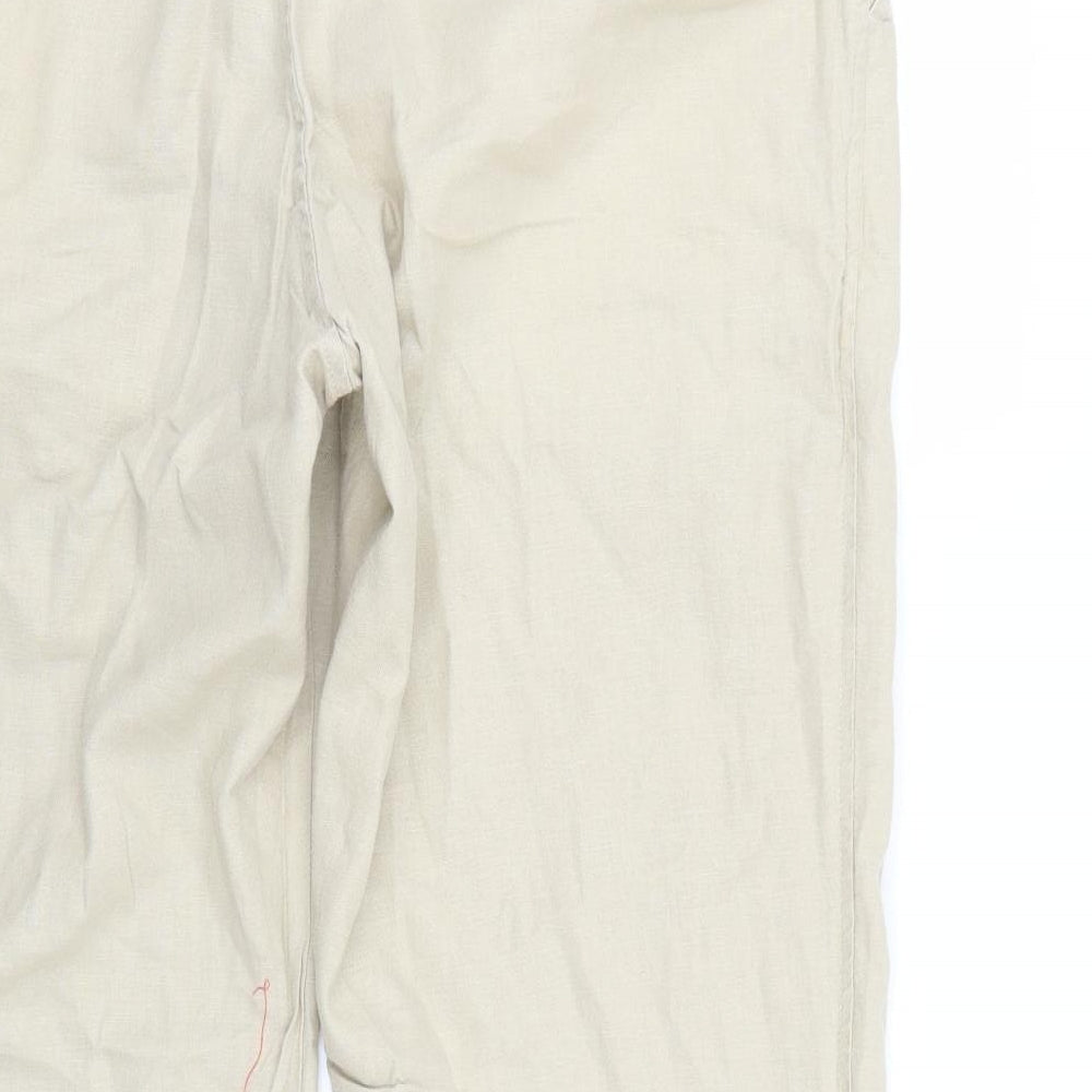Marks and Spencer Womens Beige Trousers Size 36 L29 in