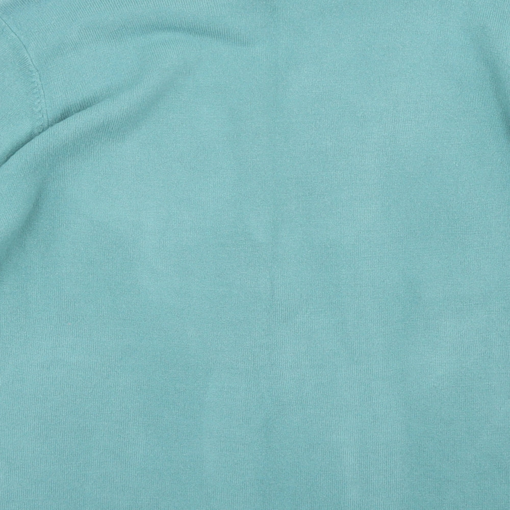 BM Womens Green Pullover Jumper Size M