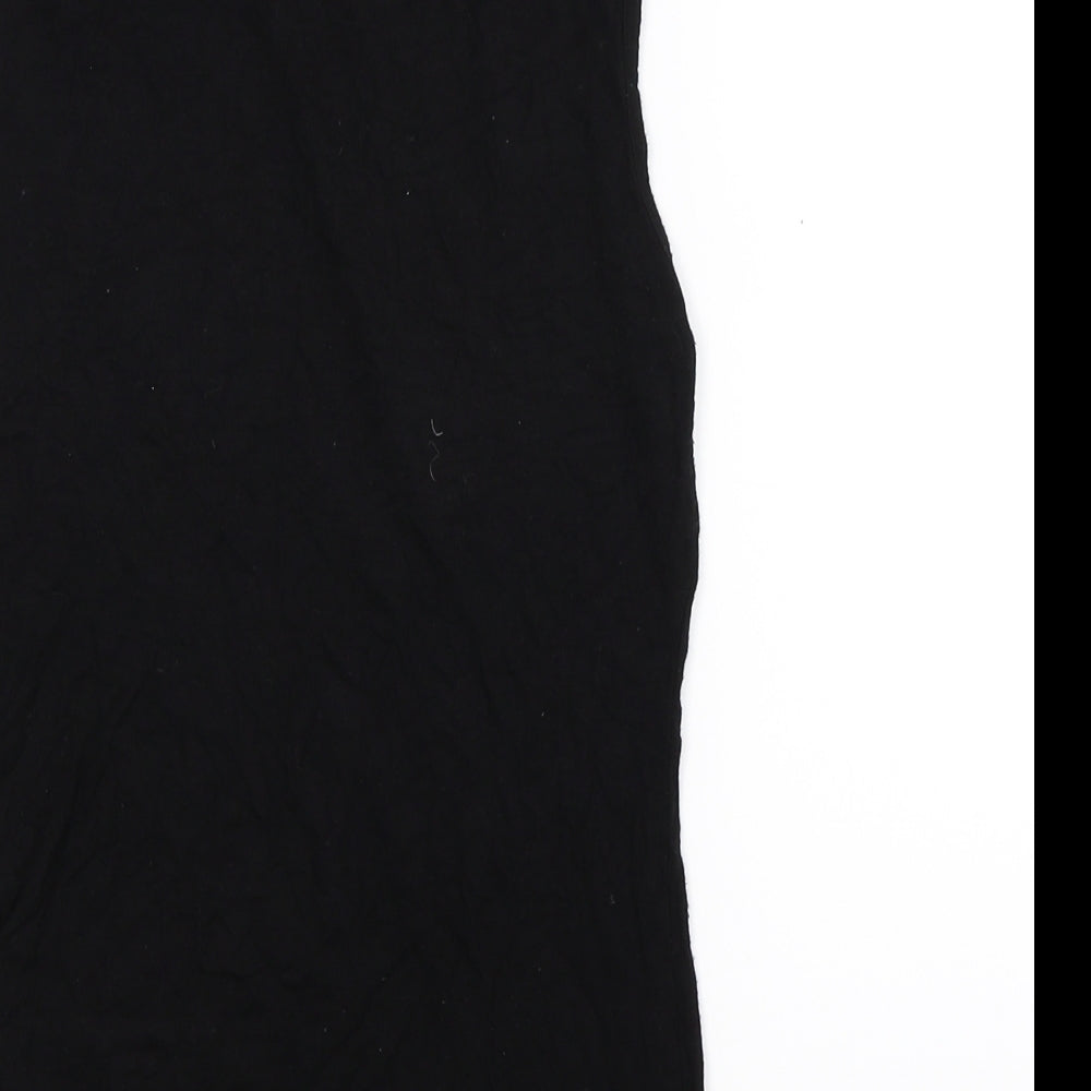 Zenana Womens Black Basic T-Shirt Size S