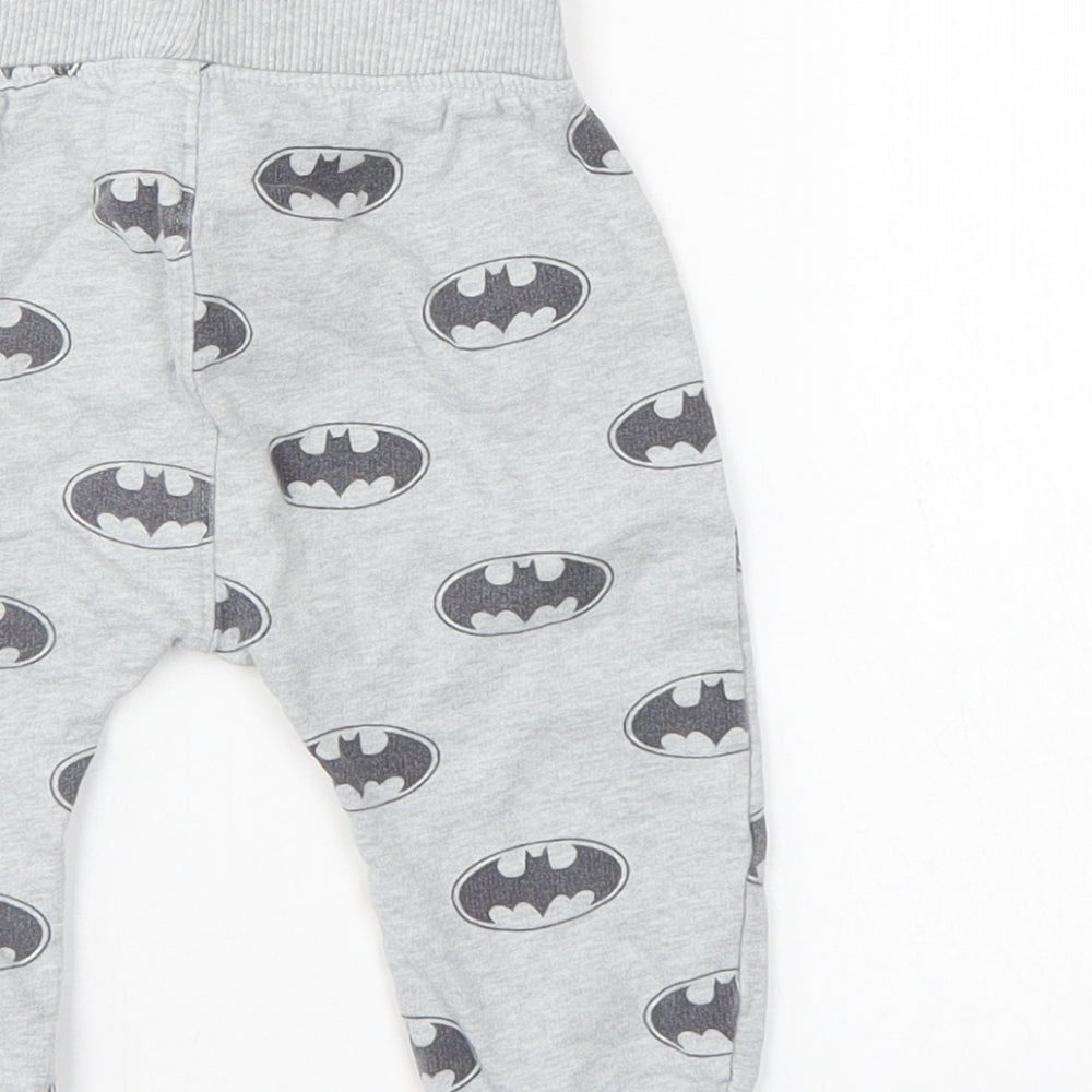 Batman Boys Grey Sweatpants Trousers Size 6-9 Months