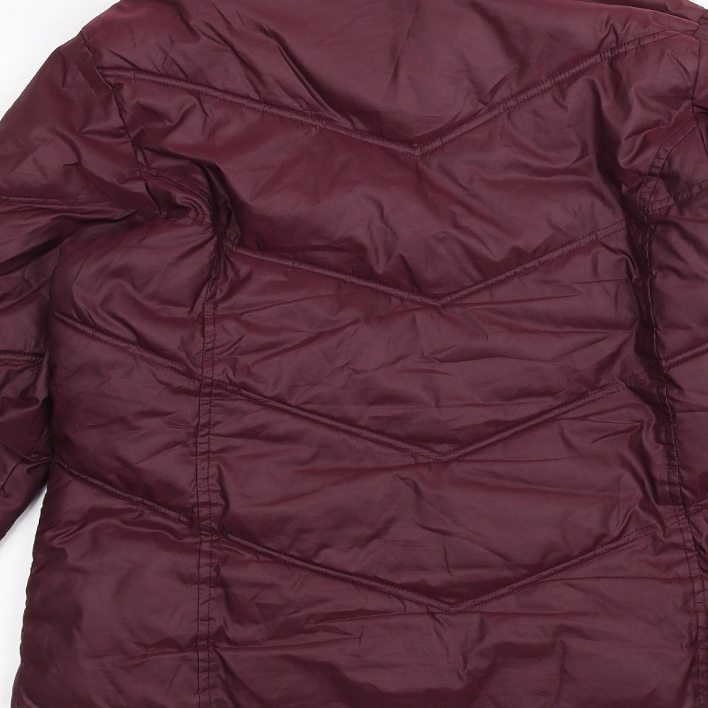 Gap Womens Purple Pea Coat Coat Size M