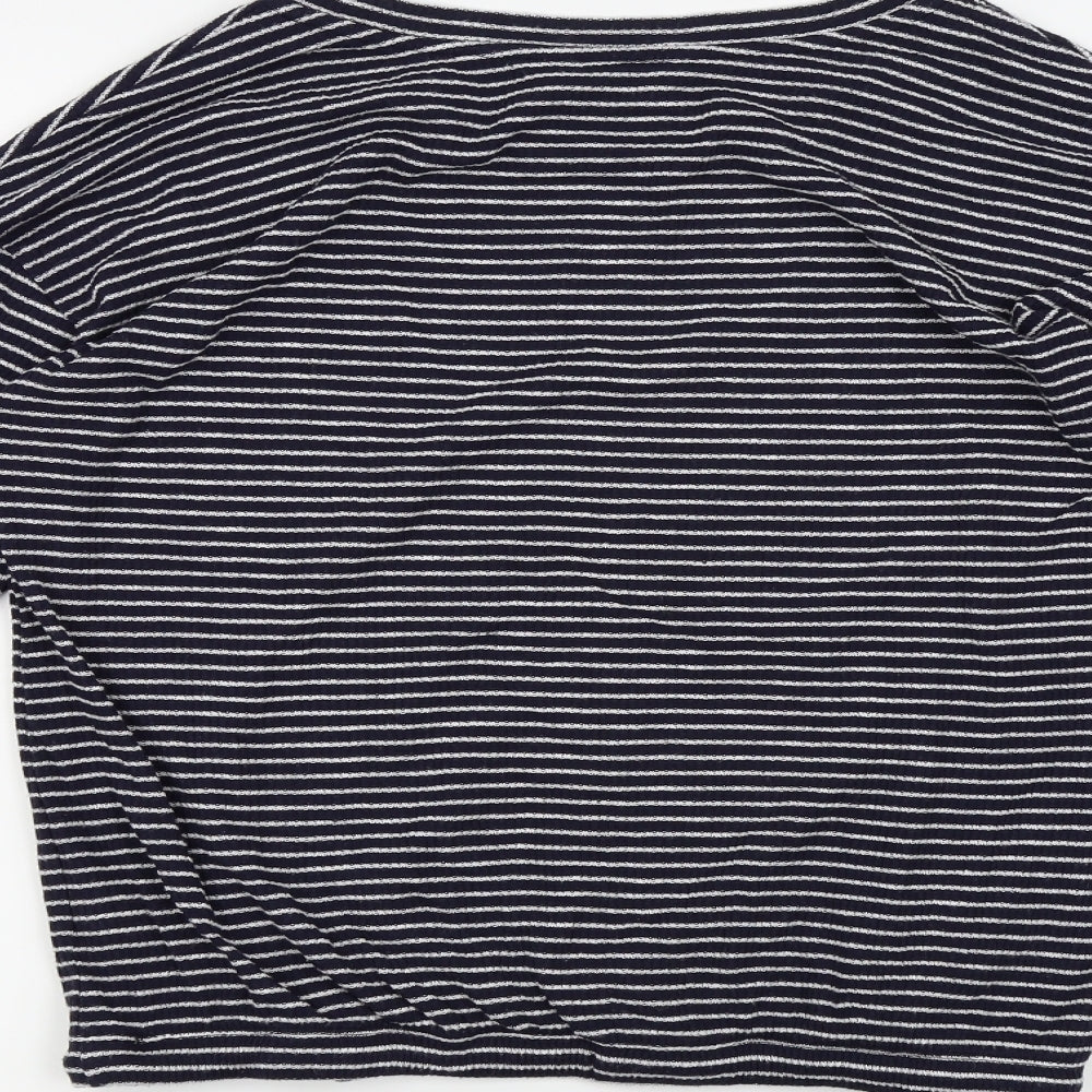 F&F Womens Blue Striped Pullover Jumper Size 12