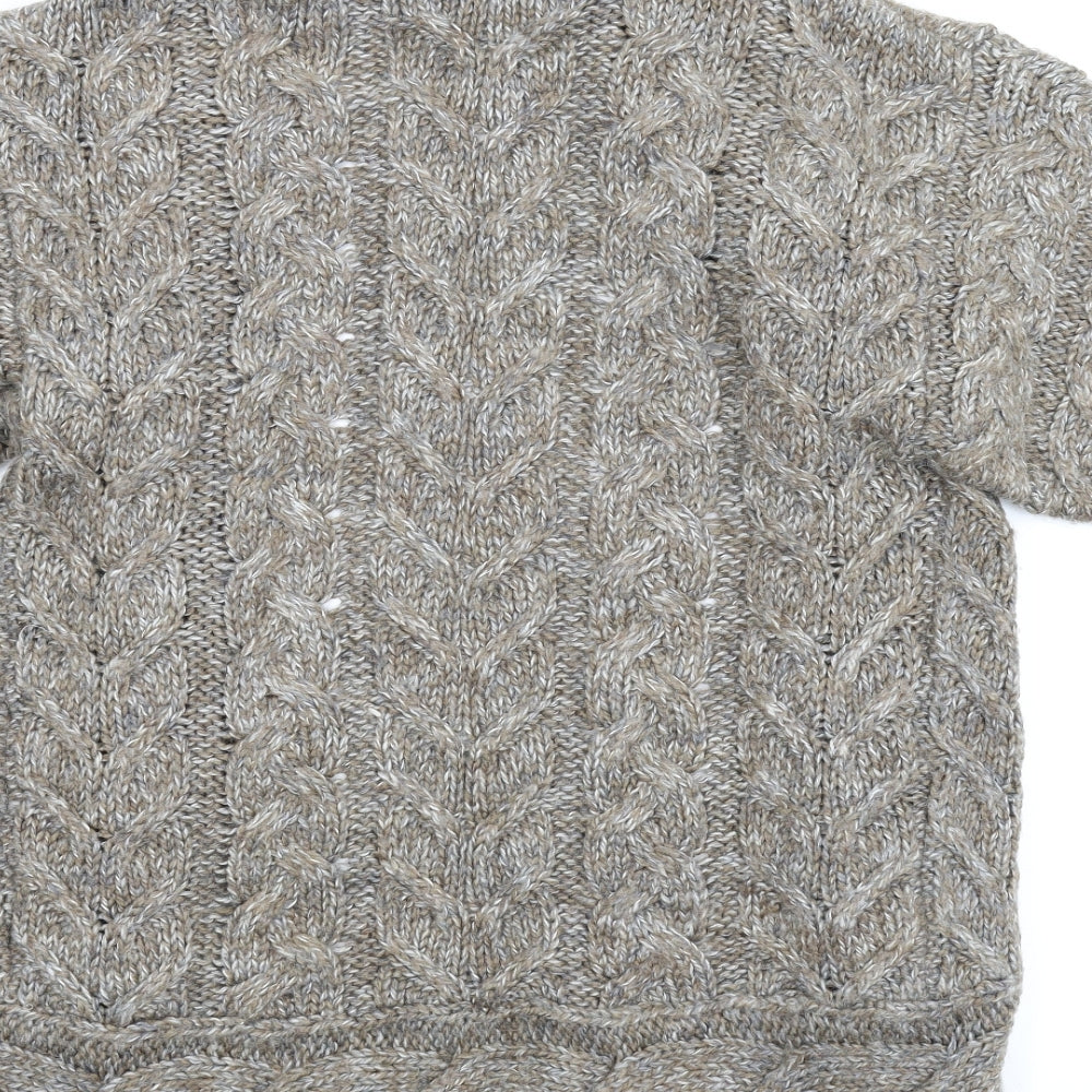 M&S Womens Brown Cardigan Jumper Size 10
