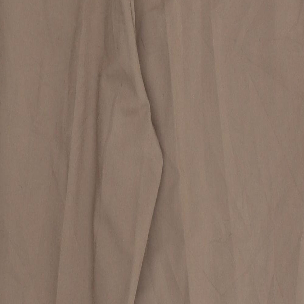 ADEK Womens Brown Trousers Size 18 L24 in