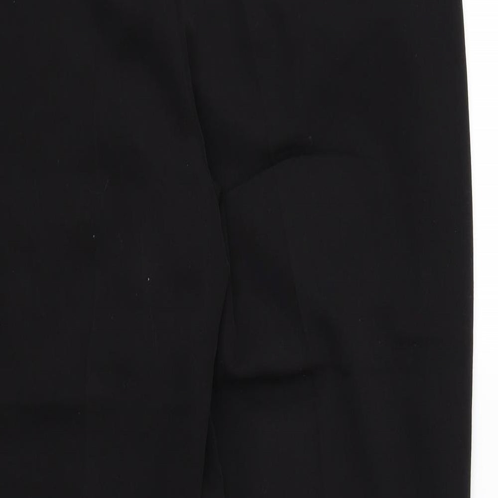 Artigiano Womens Black Rayon Trousers Size 18 L29 in