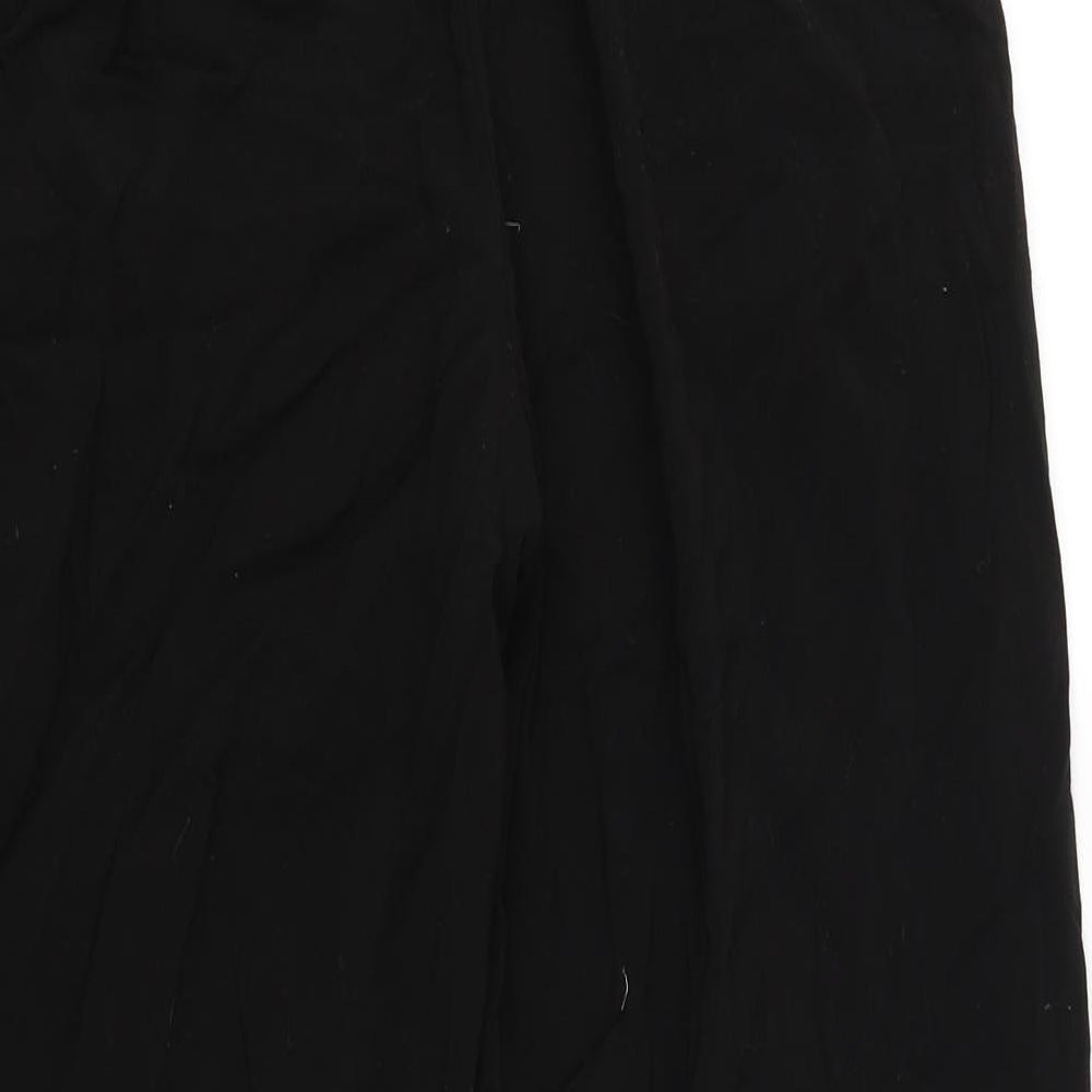 Zara Womens Black Rayon Bloomer Trousers Size S L24 in