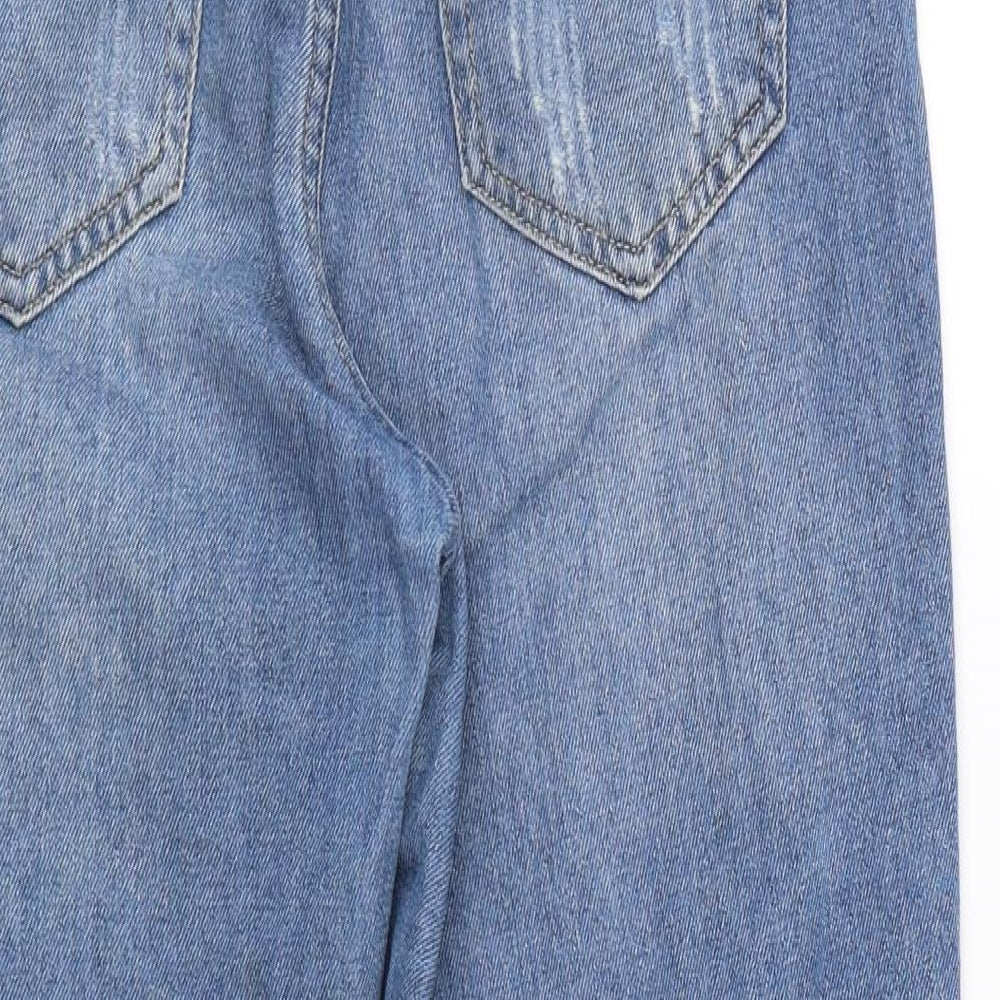 PUELLA Womens Blue Denim Straight Jeans Size 10 L24 in - Slogan