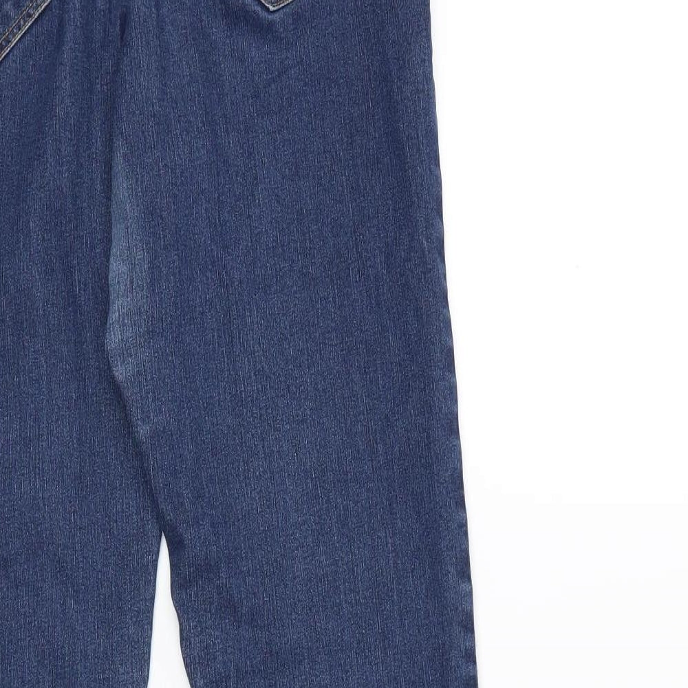 Preworn Womens Blue Denim Straight Jeans Size 12 L26 in