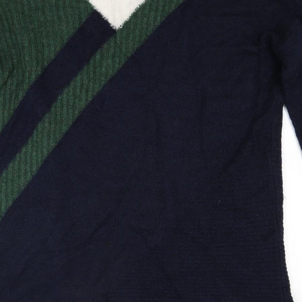 TU Womens Blue Knit Pullover Jumper Size 14