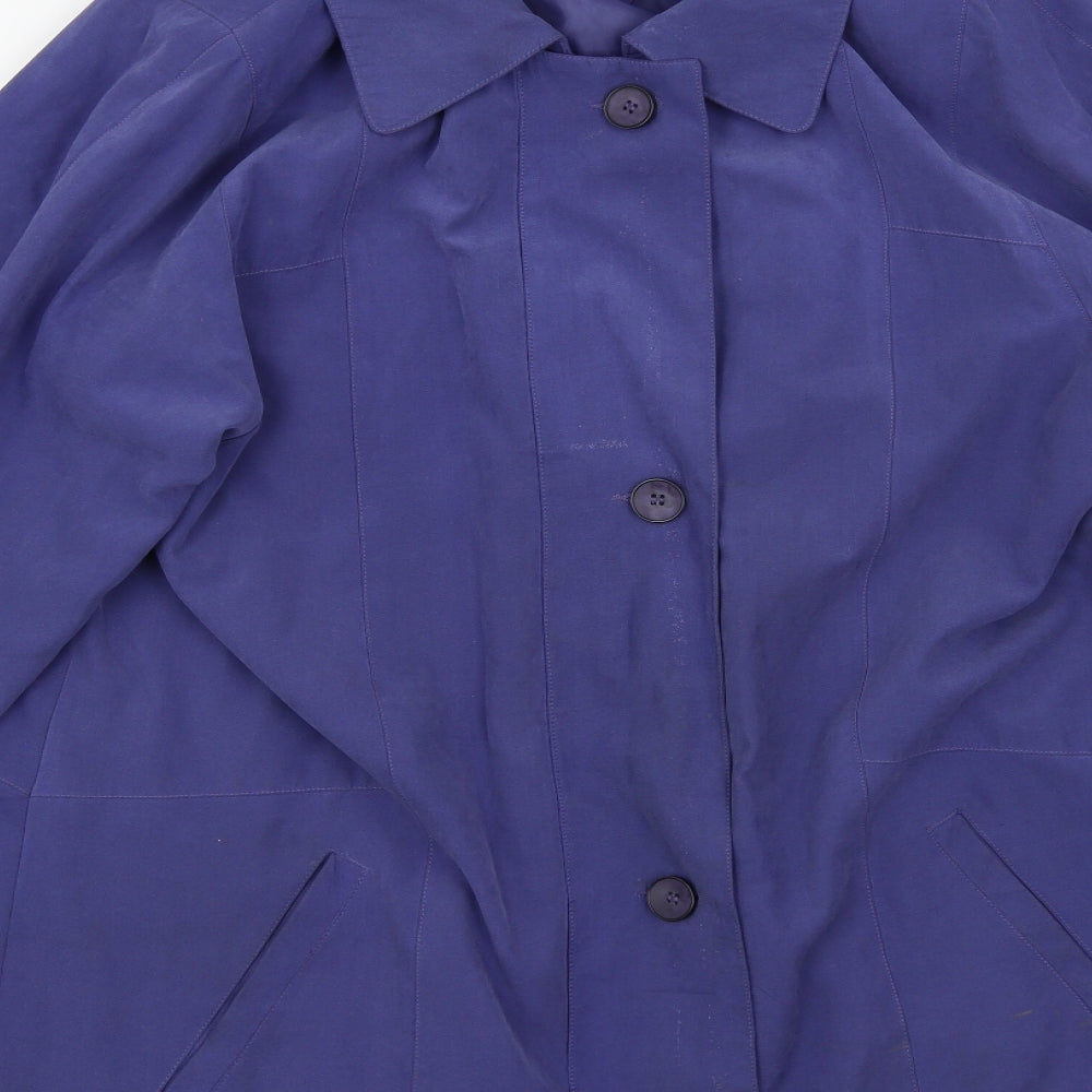 Preworn Womens Blue Overcoat Jacket Size 12