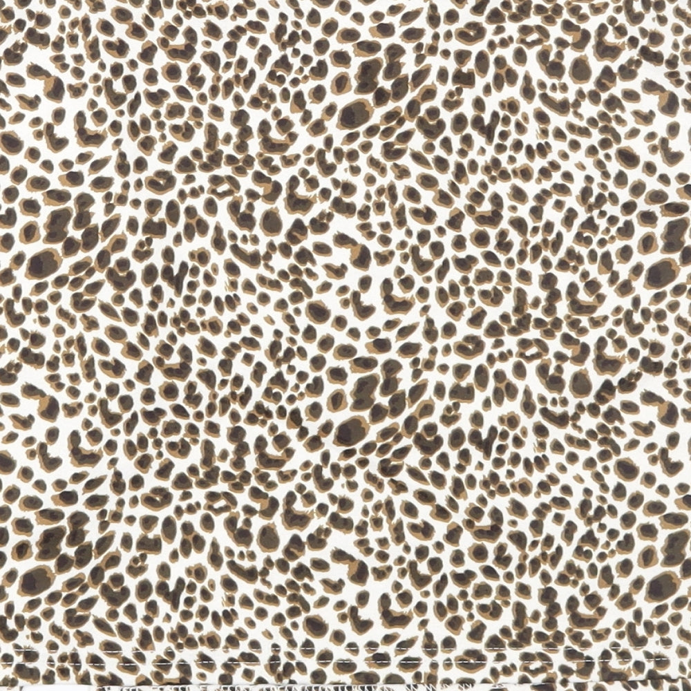SheIn Womens Brown Animal Print A-Line Skirt Size M