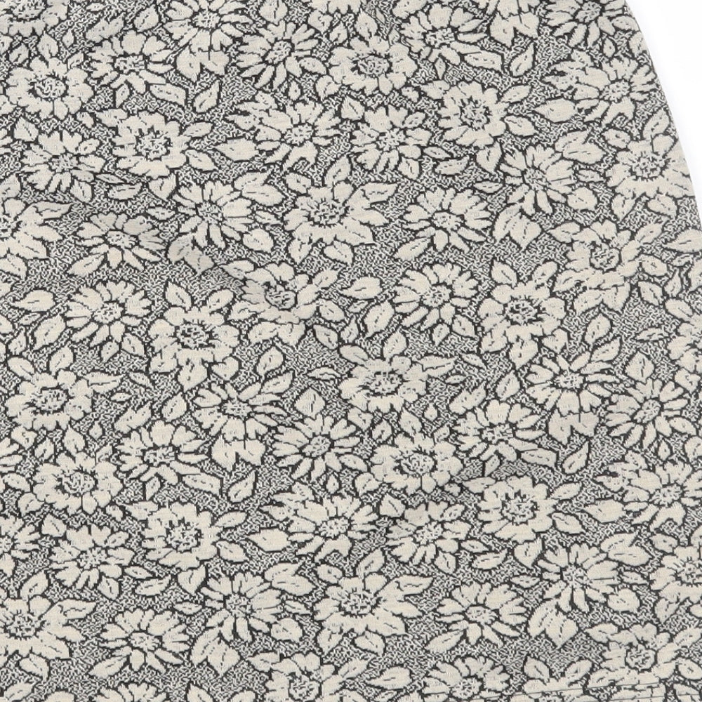New Look Womens Brown Floral Straight & Pencil Skirt Size 12