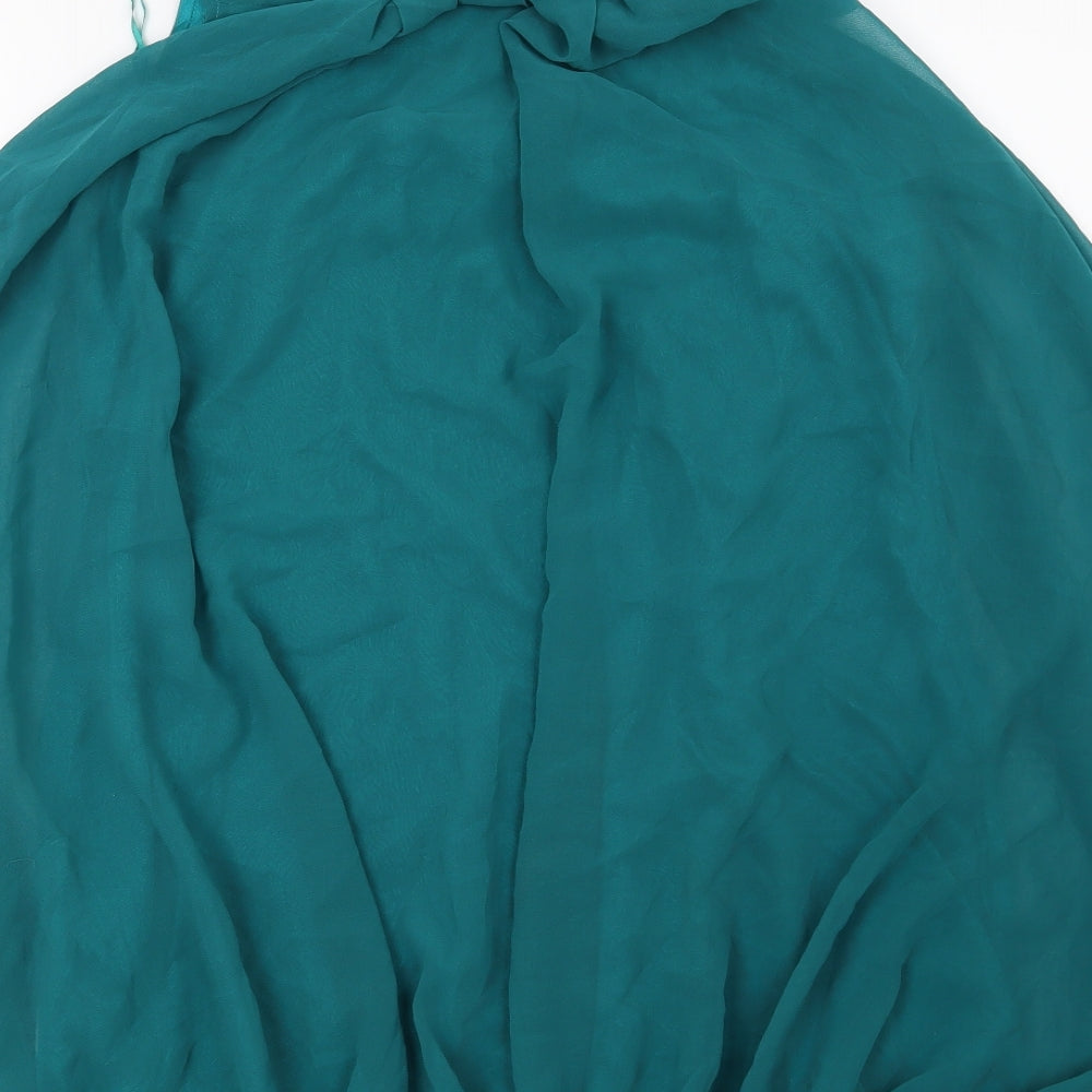 Apricot Womens Green Floral Tunic Blouse Size S